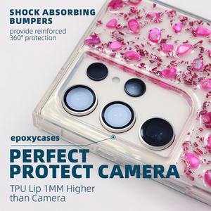 Étui de téléphone en TPU rigide avec pierres précieuses brillantes de luxe pour Samsung S22U S23U pour Android pour Galaxy - Product Image 6