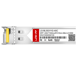 Cisco GLC-BX40-D tương thích duy nhất chế độ 1550nm-tx/1310nm-rx 1.25 gam bidi SFP 40km hai chiều thu phát quang - Product Image 3