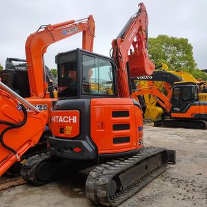 Mini-excavatrice japonaise de 5,5 tonnes avec moteur, pompe hydraulique PLC, boîte de vitesses, moteur, Hitachi ZX55USR d'occasion à vendre, ZX55, qualité parfaite - Product Image 6