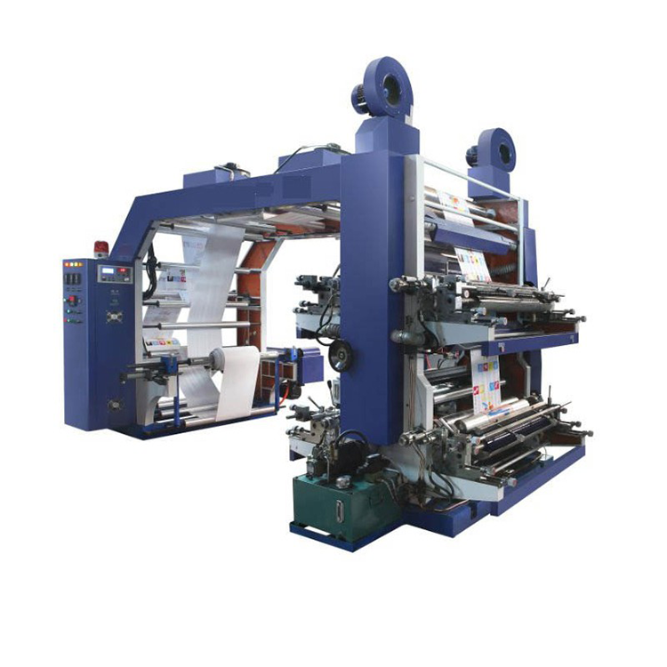 Digital Plastic Film Printer 4 Colors pp Bag Film Mylar Pouch Flexo Roll to Roll Printing Machine
