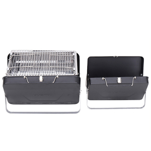 Griglia per <span class=keywords><strong>Barbecue</strong></span> portatile, griglie pieghevoli, griglia a carbone per Notebook nera <span class=keywords><strong>Barbecue</strong></span> da campeggio all'aperto/ - Product Image 4