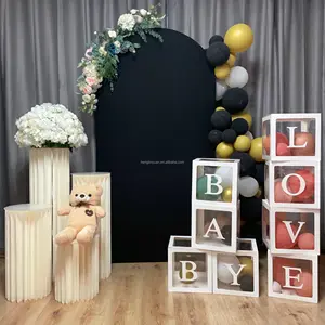 High Quality Elastic Cover Custom Size Balloon Garland Acrh Cloth Over Backdrop Flower Garland For Arch