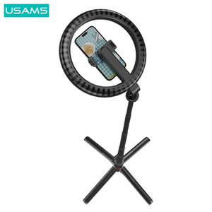 USAMS ZB323 Support de diffusion en direct personnalisé de 10 pouces, éclairage pour la photographie, lumière selfie, TikTok, vidéo en direct, lumière d'appoint, anneau lumineux LED de 10 pouces - Product Image 5