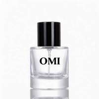 Flacon de parfum en cristal noir et blanc 50ml 100ml Design unique Luxe avec boîte cadeau Bouchon personnalisé OEM