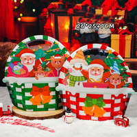 Emballage de collation en plastique laminé de forme spéciale conception personnalisée Sacs cadeaux de Noël à fermeture éclair debout sac de bonbons