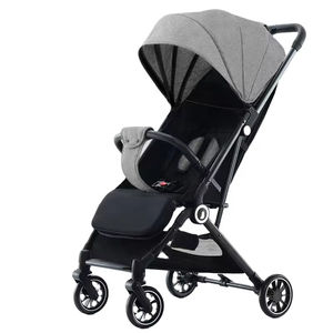 2025 système de voyage nouveau-né jolie 2 en 1 landau multifonctionnel pliable lin bébé Buggy poussette - Product Image 4