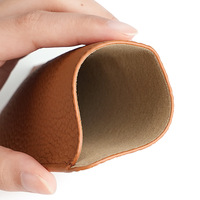 Étui à lunettes en cuir véritable pleine fleur, mini pochette fine pour femmes, étui créatif pour lunettes de vue et de soleil – Vente en gros