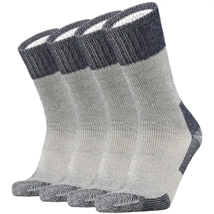 Calcetines de lana merina para hombre y mujer, calcetín cálido para senderismo, para invierno