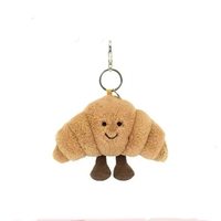 Porte-clés Peluche Longue en Coton PP Super Doux JC, Lapin Dragon des Cieux, Cadeau Unisexe pour Thanksgiving