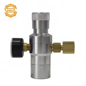 Stainless steel beer keg dispenser growler mini gas pressure CO2 charger reg ator valve reducer