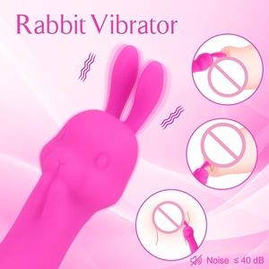 Hot Selling Foreign Trade Cute Bunny Female Sex Toy <b>Vibrating</b> AV Wand Massager Masturbator with 10 <b>Vibration</b> Modes for Women - Product Image 3