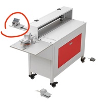 Machine à rainurer le papier et le carton pneumatique, machine à rainurer en V de bureau, machine automatique de découpe de rainures pour boîtes cadeaux en carton