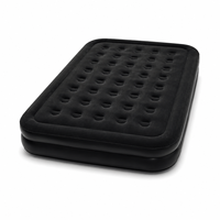 Matelas Gonflable Double Élevé de Luxe Léger en PVC Écologique avec Pompe Intégrée Automatique, Portable pour la Maison et le Camping en Plein Air