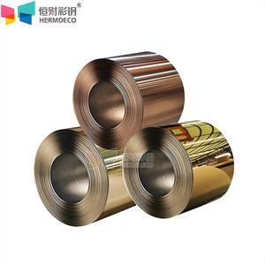 Proses pemoles presisi kumparan baja tahan karat <span class=keywords><strong>Titanium</strong></span> hitam cermin 8K untuk lembar dekorasi kelas atas ukuran kustom - Product Image 2