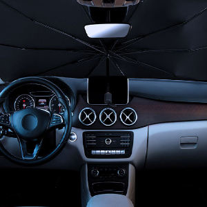 Parasol <span class=keywords><strong>pare</strong></span>-soleil pliable manuel pour <span class=keywords><strong>pare</strong></span>-<span class=keywords><strong>brise</strong></span>, suspendu, avec logo personnalisé, protection UV50+, portable, en polyester et fibre de verre, cadeaux d'affaires - Product Image 4