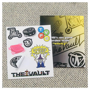 Foglio adesivo con etichetta personalizzata impermeabile autoadesivo in vinile <span class=keywords><strong>bianco</strong></span> opaco con finitura Kiss Cut fogli adesivi - Product Image 2