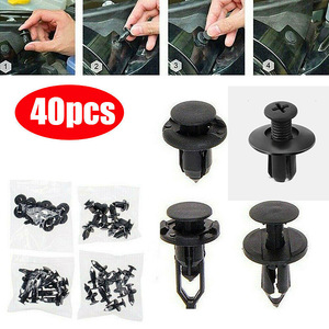 Mixed Pack <b>Car</b> Push Rivet Plastic Expansion Pin Bumper <b>Clip</b> Fastener 40Pcs General Purpose Repair Replacement - Product Image 4