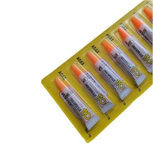 Adhésifs cyanoacrylates forts 3g 110 Bonder Super Glue Liquide transparent pour <span class=keywords><strong>la</strong></span> réparation des chaussures et du cuir - Product Image 1