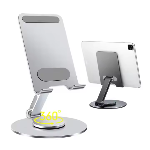 High Quality Folding Mobile Phone Desktop Lazy Stand 360° Rotation Damping Shaft Tablet Bracket for Iphone/ipad