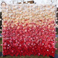 8Ft X 8Ft Jaune et Blanc Enrouler Remplacement Toile de Fond Bleu 8X8 Fleur Panneaux Muraux Rouge Foncé Avec Fleurs