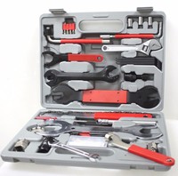 Kit d'outils de réparation de vélo multifonction de haute qualité en gros, 44 pièces, boîte à outils complète pour l'entretien des vélos de montagne et de route