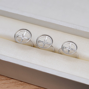 Ensemble de pendentifs en argent S925, bonhomme de neige, blanche-neige, accessoires féminins DIY avec support vide, bijoux en perles 1859 - Product Image 3