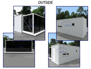 Casa Contenedor de 6 <span class=keywords><strong>m</strong></span> con Estructura de Acero, Personalizable, Estándares Australianos, Casa Pequeña Transportable en Contenedor de 20 pies - Product Image 2