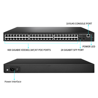 Commutateur PoE Gigabit 1000 Mbps 48 V 8 16 24 48 ports Commutateur réseau PoE pour caméra IP Enregistreur NVR