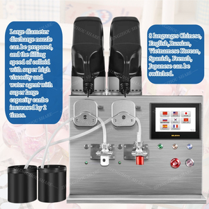 Máquina de llenado de esmalte de uñas semiautomática, máquina de llenado de crema cosmética <span class=keywords><strong>Pol</strong></span> de uñas de gel - Product Image 5