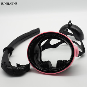 JUNHAIINS Full Face Diving Mask Anti Fog Tempered Glass Snorkeling Freediving Universal Fit One Window - Product Image 2