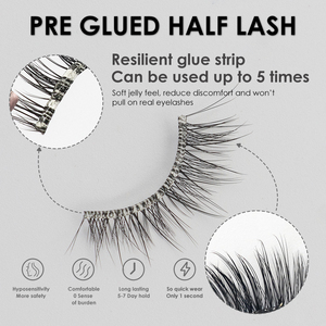 10 Days Long Lasting Pre-glued Lashes 100% Handmade Waterproof Manga Wispy <strong>Eyelash</strong> CPSR Certified Custom <strong>Magnetic</strong> Box <strong>UK</strong> Market - Product Image 2