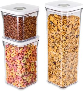 Clear Rectangular <b>Plastic</b> Food Storage <b>Containers</b> with <b>Lids</b> Airtight Design for Kitchen Use 1-3L Capacity Minimalist Style - Product Image 4