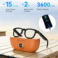 Gafas Inteligentes con Cámara 1080P para Grabación de Vlogs, Pantalla LED Digital, Estuche de Carga con Banco de Energía, Traducción en Tiempo Real por IA
