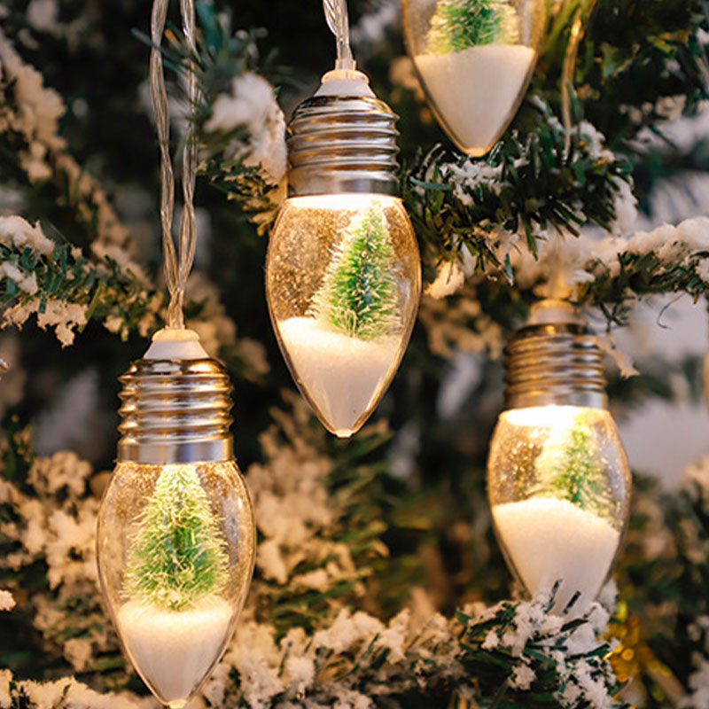 New Santa Claus Indoor Decorative String Lights Christmas LED Bulb Lights for Bedroom and Outdoor -