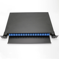 4 8 12 24 48 72 96 144 Port Fiber Optic Terminal Patch Panel FTTH luar ruangan dalam ruangan jenis rak laci