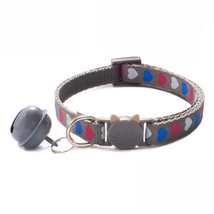 Venta al por mayor <span class=keywords><strong>Collar</strong></span> de gato colorido con patrón de amor - Product Image 4
