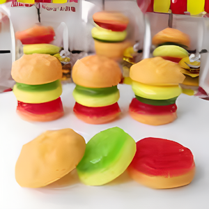 Custom Jelly <span class=keywords><strong>Gummy</strong></span> Candy Yummy <span class=keywords><strong>Hamburg</strong></span> Vormige Zacht Snoep - Product Image 5