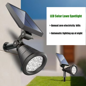 Lampe solaire de <span class=keywords><strong>jardin</strong></span> à capteur de mouvement Lampe solaire de <span class=keywords><strong>jardin</strong></span> Applique murale LED extérieure 4W ABS Monté <span class=keywords><strong>au</strong></span> <span class=keywords><strong>sol</strong></span> - Product Image 3