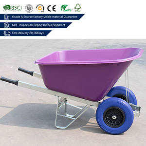 Carretilla de Estilo Europeo con Asa Reforzada WB9600 200L, Carretilla Grande para Herramientas de Construcción, Popular - Product Image 1