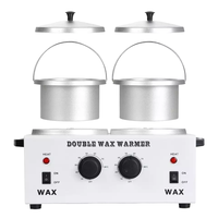 Neues Design 1200cc Enthaarung paraffin Bad Wachs Maschine Schmelz körper Doppelt öpfe Doppel Hart wachs Topf heizung Wärmer Wachs schmelzer