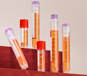 Tubo de Criopreservación Celular, Tubo de Criopreservación Celular de Plástico con Espiral Exterior, Laboratorio, 100 Piezas por Bolsa - Product Image 1