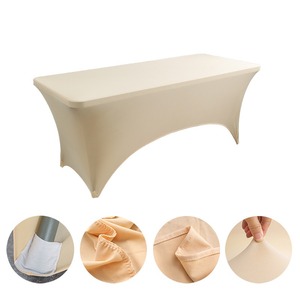 Nappe extensible personnalisée 6 pieds Rectangle Spandex Couverture de table pour événements professionnels - Product Image 4