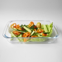 Assiette de cuisson en verre transparente, plaque rectangulaire de mm, pour la cuisine