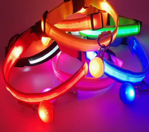 LED <b>Light</b> <b>Dog</b> Collar USB Rechargeable Adjustable Luminous Pet Collar Night Safety Glowing Collar <b>For</b> Small Medium Large <b>Dogs</b> - Product Image 5