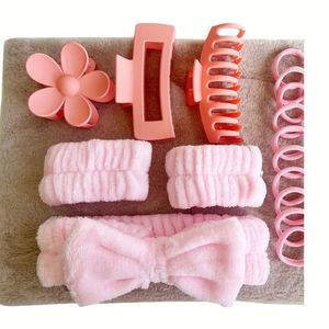 16-Piece Set Soft Hair Band with Multi-Color Matte <b>Bow</b> <b>Large</b> Grip Clip Headwear Beauty & Personal Care Product - Product Image 5