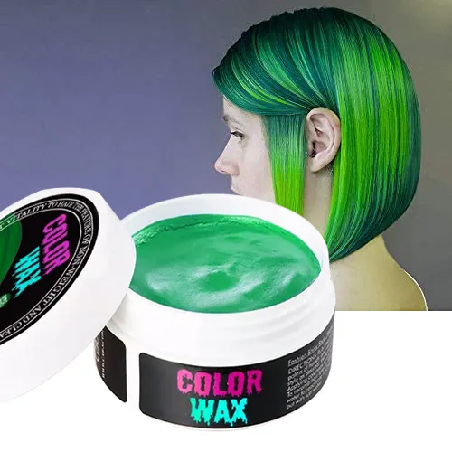 Private Label Professional Styling Hair Paint Wax Women Men Party cera per capelli temporanea di colore nero verde