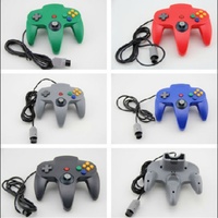 Manette de jeu de remplacement aux couleurs transparentes pour console de jeu Nintendo N64