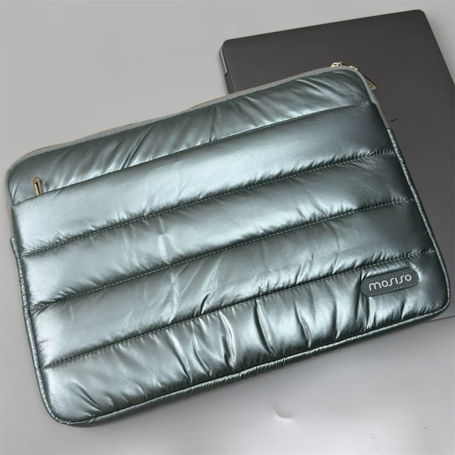 Quilted Nylon Water-Repellent iPad Sleeve for 11 Inch iPad Electronics Accessories Bag Tablet Carrying Case Organizer