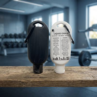 Craie liquide blanche - Absorbant la transpiration - Antidérapant - Sans poussière - 60 ml - Pour le sport, la remise en forme, la gymnastique, l'escalade, les activités de plein air