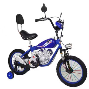 OEM 12 14 16 18 Inch Motorcycle Kids Cycle Boys Children Bicycle for 4-12 Years <strong>Old</strong> Kids with Backrest and <strong>Light</strong> - Product Image 2